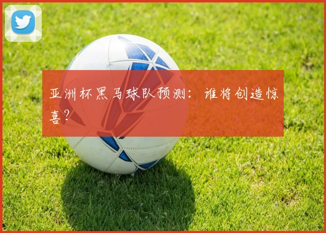 亚洲杯黑马球队预测:谁将创造惊喜?